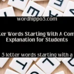 5 letter words starting with a
